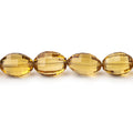Honey Quartz Faceted Oval Beads 8 inch 18 pieces