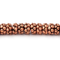 5.5x3mm Antiqued Copper Double Daisy Spacer 8 inch 74 Beads