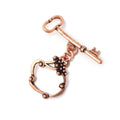 22x22mm Copper Victorian Design with Key Toggle