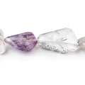 20-29mm Moss Amethyst Faceted Nugget Beads 8 inch 9 pieces
