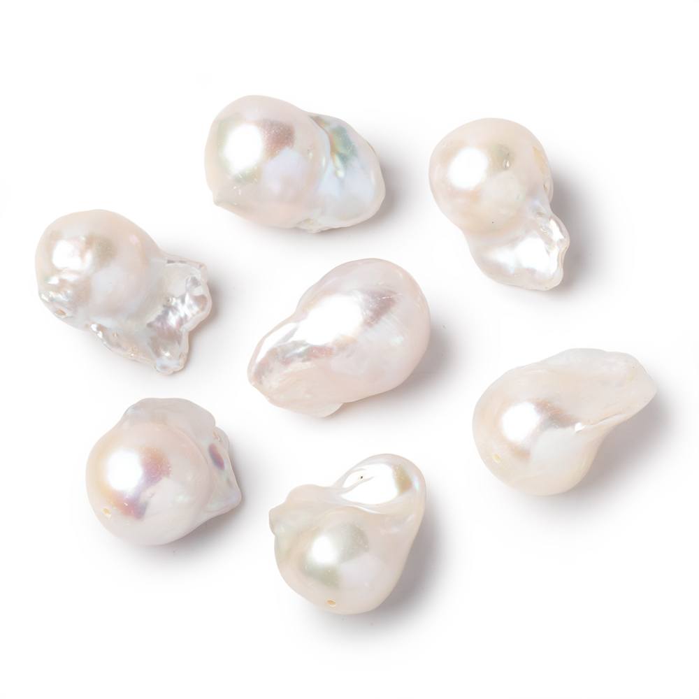 17-22mm Off White Ultra Baroque Focal Beads 1 piece AA