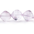 11-14mm Pink Amethyst Faceted Pillow Beads 18 inch 34 pieces