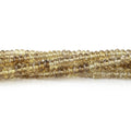 3.5mm Bi-Color Quartz Faceted Rondelle 15.5 Inch 230 Beads