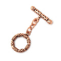 18mm Copper Round Toggle with Bamboo 1 piece
