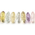 8-12mm Multi Gemstone German Faceted Rondelles 16 inch 93 Beads  AAA