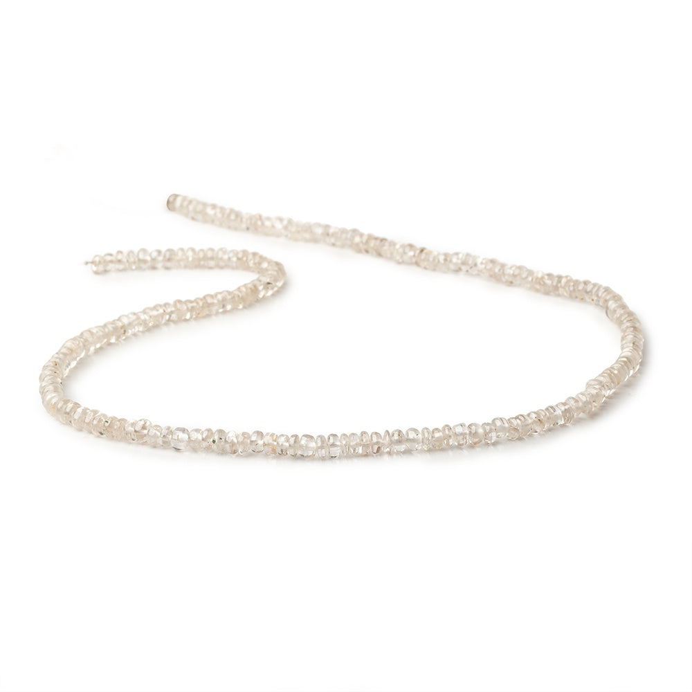 3.5mm Champagne Zircon Plain Rondelle 13.75 inch 160 Beads