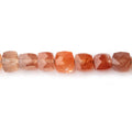5-6mm Tangerine Quartz Faceted Cube Beads 12 inch 54 pieces