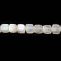 5-6mm Ceylon Moonstone Faceted Cube 7 inch 29 Beads