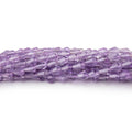 3.5-4.5mm Amethyst Straight Drilled Faceted Tear Drops 14.5 inch 75 beads