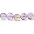 9mm Ametrine Faceted Coin Beads 16 inch 44 pieces