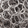 20mm Black Gold Plated Brushed Round Chain