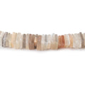 4-5mm Multi Color Moonstone Plain Square Heshi Beads 15 inch 200 pieces