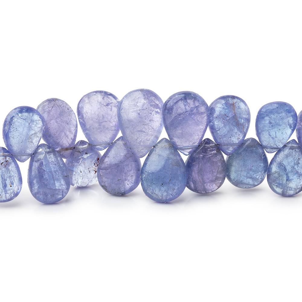 7x5-11x8mm Tanzanite Beads Plain Pear Beads 8 inch 56 pieces A