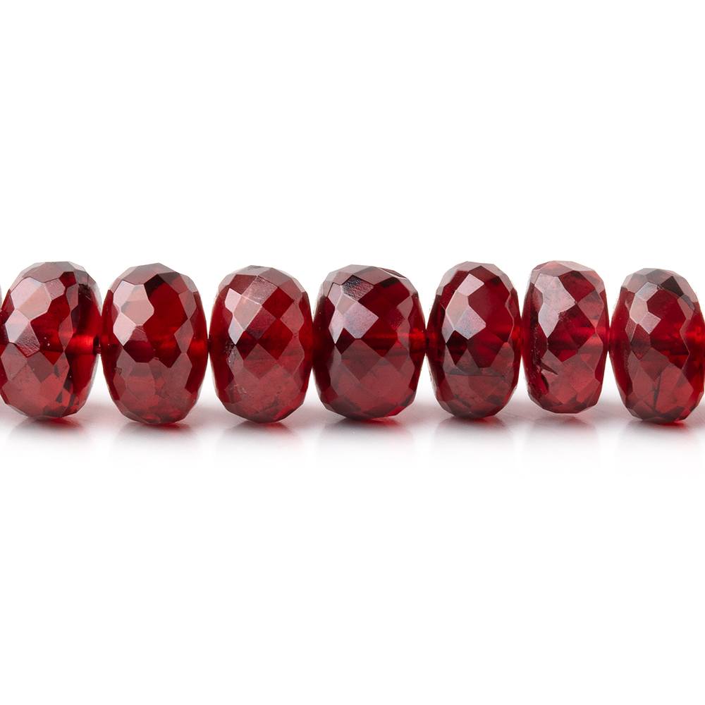 5.5-7mm Mozambique Garnet Faceted Rondelle 16 inch 105 Beads