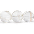 16-19mm Rutilated Quartz Faceted Coin Beads 8.5 inch 13 pieces