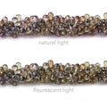 4x3mm Color Change Sapphire Faceted Tear Drop Beads 8 inch 155 pieces