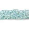 5.5-6mm Aquamarine Heishi Beads 15 inch 225 beads AAA