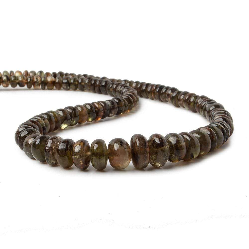 4.5-9mm Andalusite Beads Plain Rondelle 15 inch 115 pieces
