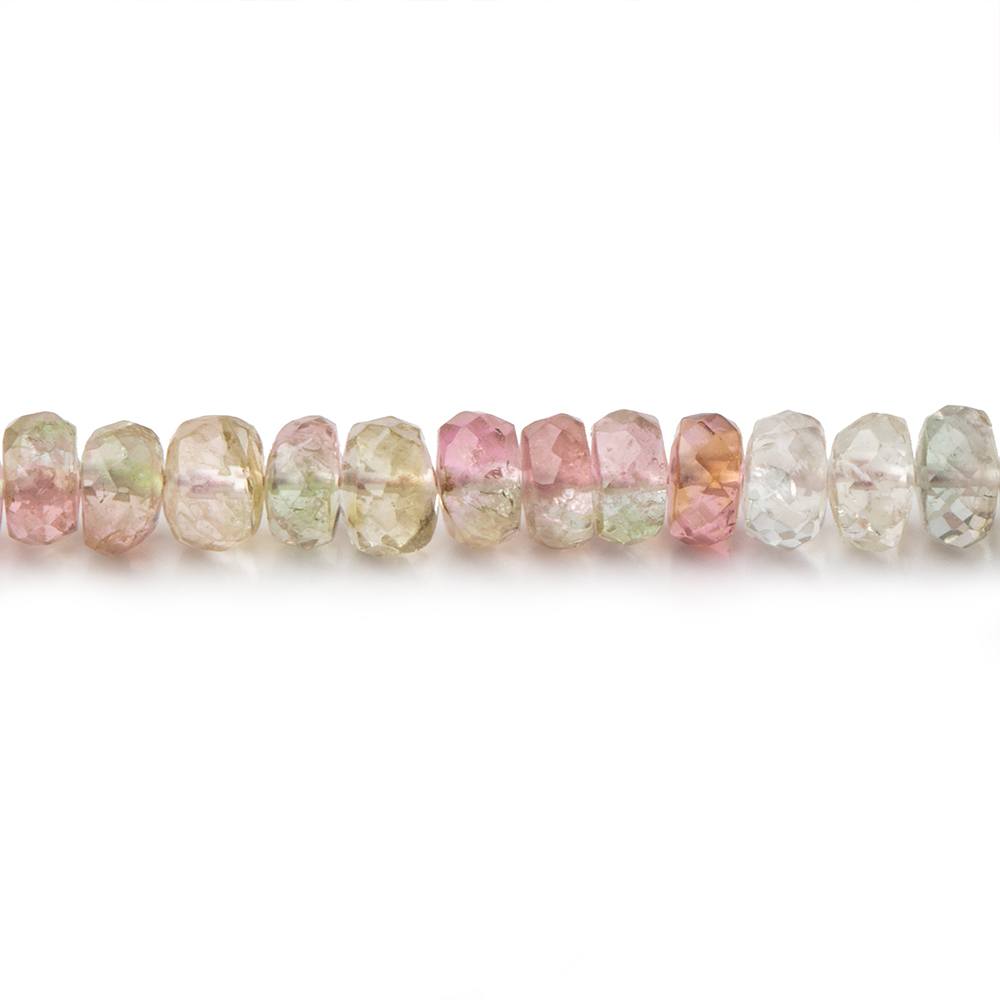 4.5mm Afghani Tourmaline Faceted Rondelle Beads 14 inch 136 pieces
