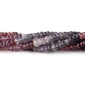 4.5mm Multi Color Spinel Faceted Rondelles 13 inch 124 beads AA