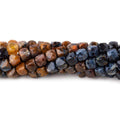 4.5mm Pietersite Micro Faceted Cubes 12 inch 71 beads A