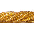 4.5mm Golden Shaded Tourmaline Plain Rondelle 16 inch 198 beads