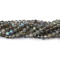 4mm Labradorite faceted round beads 13 inch 90 pieces