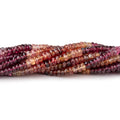 4mm Multi-Color Spinel faceted rondelles 16 inch 172 beads AAA grade