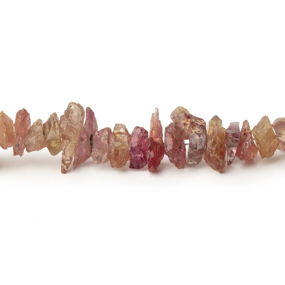 4x2-6x3mm Multi Color Sapphire Raw Crystal Beads 17.5 inch 138 pieces
