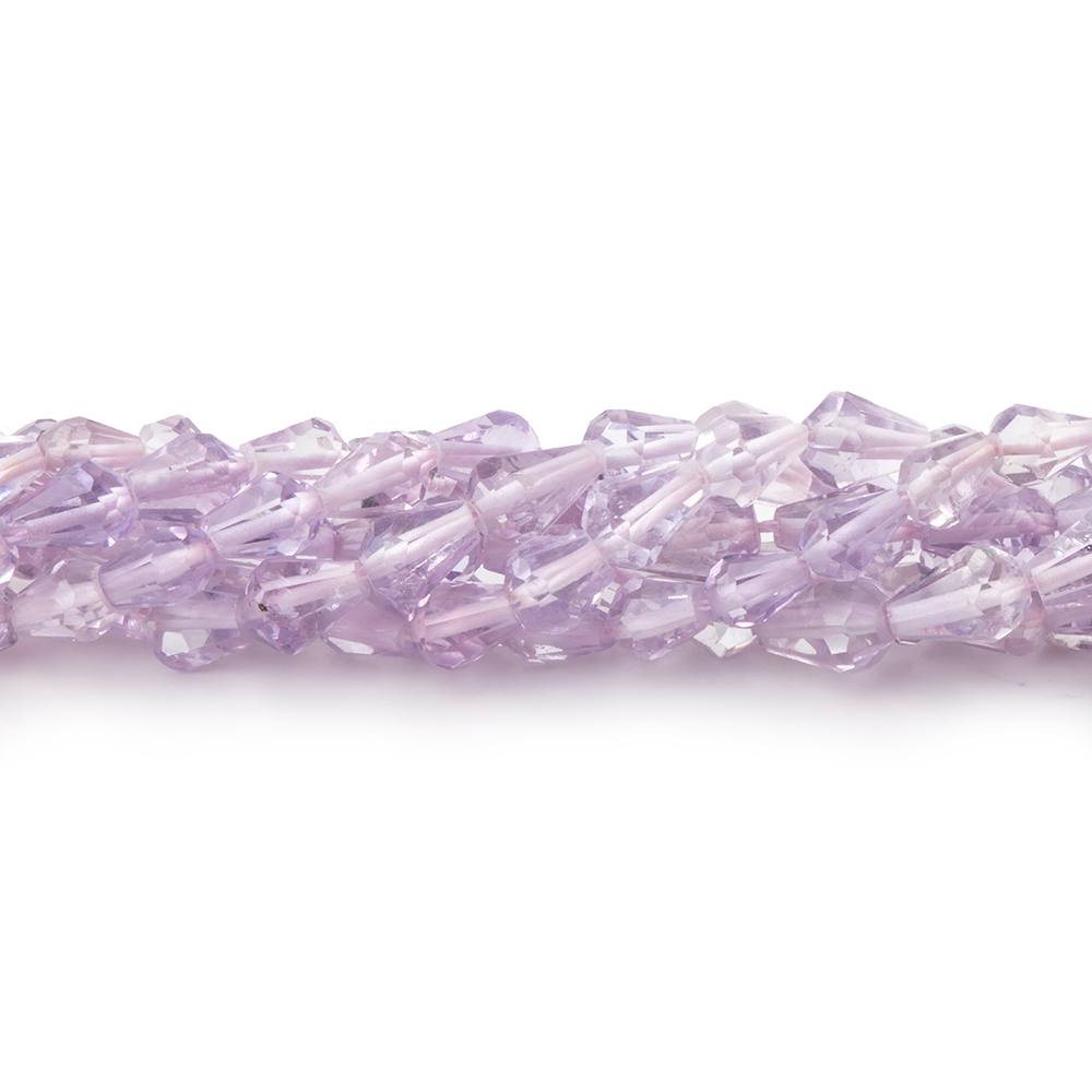 4x3-5x4mm Pink Amethyst Straight Drilled Tear Drop Beads 15 inch 68 pieces