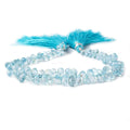 4x3-7x5mm Sky Blue Topaz Beads Tear Drop Briolette 8 inch 89 pieces