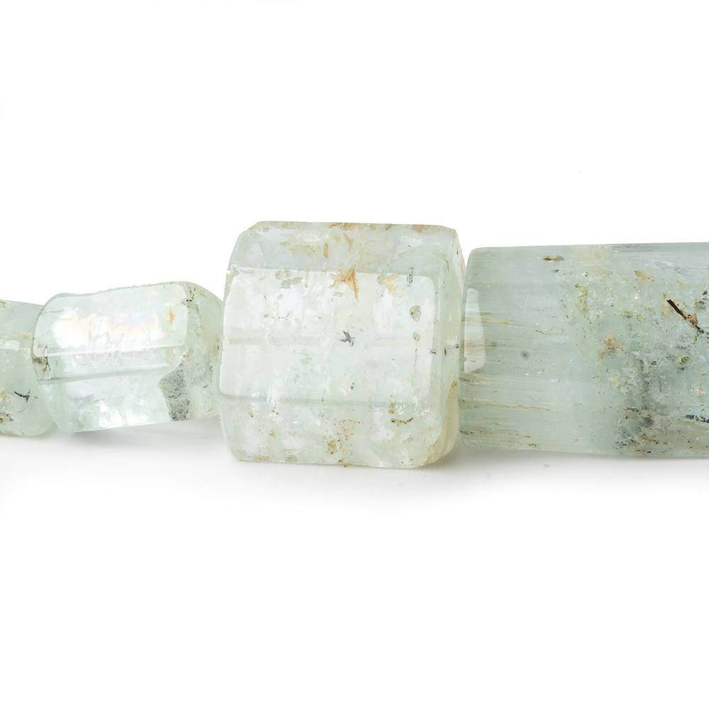 4x8-26x13mm Aquamarine Straight Drilled Natural Crystals 16 inch 33 beads