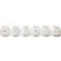 4x8x8mm Sterling Silver Plated Copper Bead Cap Bali Miligrain Design 8 inch 54 beads