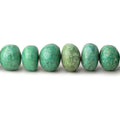 5-10mm Green Turquoise plain rondelle beads 18 inch 96 pieces