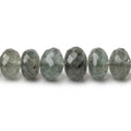 5-10mm Moss Aquamarine Faceted Rondelle Beads 16 inch 87 pieces