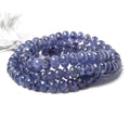 5 - 10mm Tanzanite Plain Rondelle Beads 18 inch 110 pieces