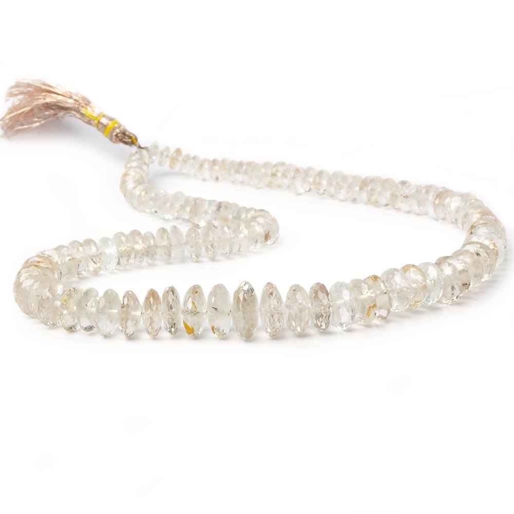 5-11.5mm Precious Topaz Faceted Rondelle Beads 16 inch 125 beads  AA Grade