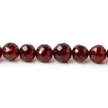 6-6.5mm Mozambique Garnet Faceted Round Beads 15.75 inch 68 pieces