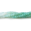 4.5mm Blue Peruvian Opal Faceted Rondelle Beads 16 inch 105 pieces