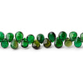 5-6mm Chrome Tourmaline Faceted Pear Beads 8 inch 80 pieces AA