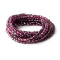 5-6mm Malaia Garnet Plain Oval Beads 16 inch 72 pieces AA