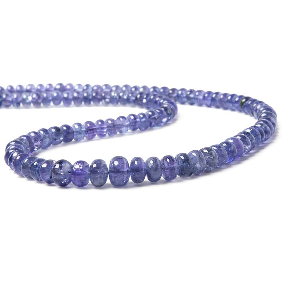 5-8mm Tanzanite Beads Plain Rondelle 15.5 inch 106 pieces