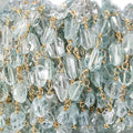 5-8mm Multi Beryl Vermeil Chain by the foot