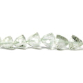 5-8mm Prasiolite Faceted Trillion Beads 16 inch 62 pieces