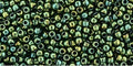 TOHO TR-11-507  11/0  Iris Higher iris Green Metallic Seed Beads - 5 or 10 gm