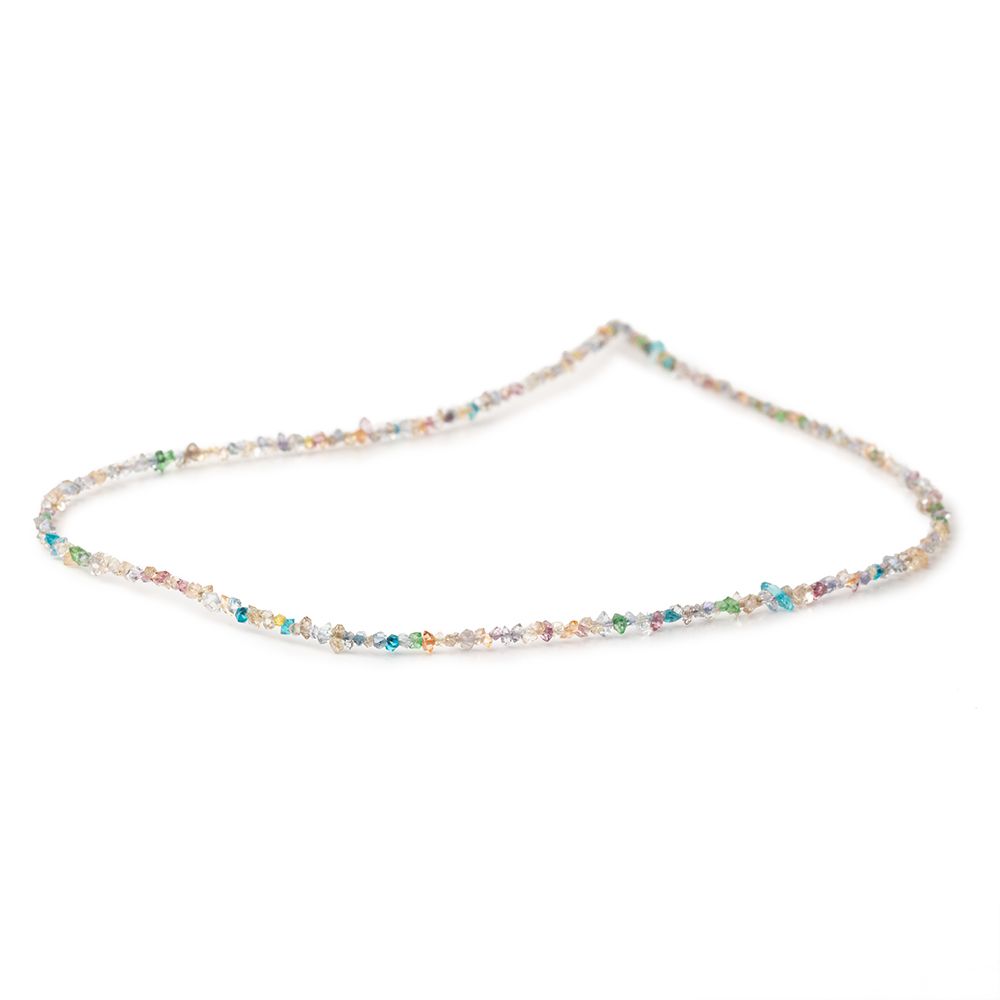 2x1-3x1.5mm Multi Color Double Terminated Quartz Beads 15 inch 275 pieces