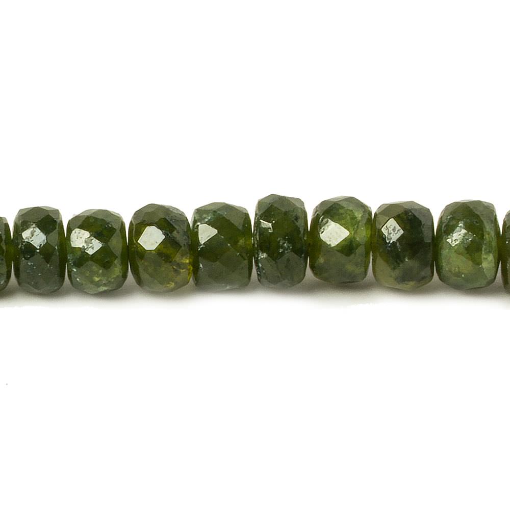 5.5-6mm Dark Idocrase faceted rondelle beads 14 inch 87 pieces