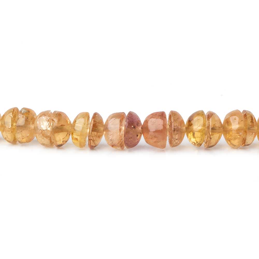 5.5-6mm Imperial & Precious Topaz Center Drilled Round Cabochons 18 inch 151 beads