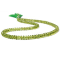 6-7mm Afghani Peridot faceted rondelle beads 16 inch 104 pieces AA
