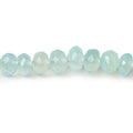 5.5-7mm Seafoam Green Chalcedony faceted rondelles 8 inch 40 beads  AAA